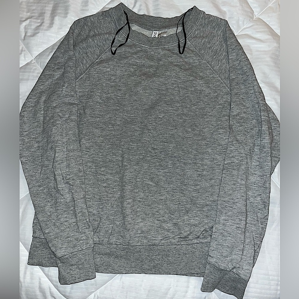 H&M Grey Crew Neck Sweatshirt